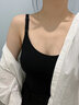 芬也孕婦哺乳吊帶背心免穿內衣母乳喂奶上衣防走光可外穿夏季春秋內搭 黑色+白色 -涼感-莫代爾 L 【適合：85斤-125斤】 曬單實(shí)拍圖