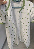 貝瑞加（Babyprints）嬰兒連體衣2件裝寶寶夏季長(cháng)袖爬服純棉哈衣柔軟家居內衣 綠80 曬單實(shí)拍圖