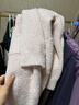 無(wú)印良品（MUJI）女式 發(fā)熱毛毛紗家居長(cháng)開(kāi)衫 睡衣家居服上衣  煙熏粉色 S-M 曬單實(shí)拍圖