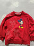 Disney baby迪士尼男童衛(wèi)衣兒童長袖T恤中小童裝秋季純棉親膚上衣 紅色  110  曬單實(shí)拍圖
