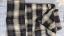 優(yōu)衣庫【驚喜價(jià)】女裝法蘭絨襯衫/格紋長(cháng)袖襯衣25秋冬新款481173 08 深灰色 S /155/80A 曬單實(shí)拍圖