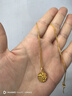 周大福陳星旭同款肖邦鏈素鏈18K金項鏈黃18K金 45cm  E128683 曬單實(shí)拍圖