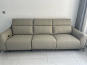 慕思（de RUCCI） 皮沙發(fā) 慕思旗下沙發(fā)品牌艾慕智能電動(dòng)沙發(fā)客廳家具功能皮藝沙發(fā) 灰色電動(dòng)皮沙發(fā)-大規格2.85m起 三人位 (面左電動(dòng)位)-單電機 曬單實(shí)拍圖