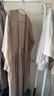 無印良品（MUJI）女式 漢麻 套頭連衣裙 女裝長袖裙子春秋BG96CC3A 淺米色 M （155/80A） 曬單實拍圖