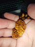 爵燦 黃虎眼石 貔貅吊墜項鏈 木變石掛墜 虎睛石男女 掛件飾品馬年 虎眼石貔貅吊墜-配掛繩 曬單實(shí)拍圖