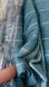 富丽真金（FULLRICH） 全棉磨毛四件套抗菌冬季加厚保暖刺绣被套床单家纺床上用品 子纯-蓝 1.8/2.0m床 四件套220X240被套 实拍图