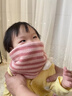桑咻兒童新款卡通圍巾男女童保暖護頸脖套秋冬季寶寶冬天防風(fēng)條紋圍脖 粉色小兔圍脖 曬單實(shí)拍圖