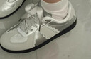 COSMICKISS蕾絲邊德訓鞋子女小眾銀色復古百搭小白鞋芭蕾板鞋休閑百搭輕便 銀色德訓鞋【38碼】 曬單實(shí)拍圖