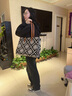 Tory Burch 湯麗柏琦【七夕禮物】 T MONOGRAM 手提托特包女包TB 138919 黑色 001 曬單實(shí)拍圖