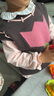 戴維貝拉（DAVE＆BELLA）女童t恤小童衣服寶寶長(cháng)袖上衣2025秋裝新款童裝洋氣兒童套頭衫 粉色【現貨】 110 cm（建議身高100-110cm） 曬單實(shí)拍圖