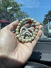 嶺彌海南原生態(tài)石玉料豬大腸星月菩提108顆斜切藥片扇面男文玩手串鏈 曬單實(shí)拍圖