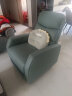 顾家家居（KUKA）现代简约小户型科技布单人沙发布艺功能单椅太空舱沙发A025 墨绿单人位手动 实拍图