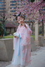 歐育兒童漢服女童夏秋溫柔超仙連衣裙新款洋氣國風女孩生日禮物演出服 粉色超仙刺繡連衣裙 常規(guī) B1517 140 【建議身高130-140cm】 曬單實拍圖