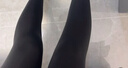 浪莎打底褲女春季棉條紋美腿顯瘦光腿連褲襪薄款打底褲襪 深灰1條 曬單實(shí)拍圖