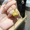 中國黃金（CHINA GOLD）足金生肖龍寶寶鎖吊墜長命平安鎖百福七夕情人節(jié)禮物送女朋友老婆 足金吊墜【贈925鏈】 約2g 曬單實拍圖