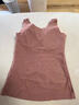 雅鹿2件裝保暖背心女無(wú)痕雙面磨毛胸墊一體保暖內衣加絨加厚打底衫秋 組合(豆沙+膚) XL (100-120斤) 曬單實(shí)拍圖