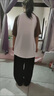芭菲悅女孩衣服7-14歲套裝秋季款少女學(xué)生插肩長(zhǎng)袖T恤休閑闊腿褲一整套 白插黑圓領(lǐng)+黑抽繩褲 【套裝】 L碼建議105-120斤 曬單實(shí)拍圖