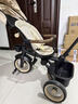 ANGI BABY兒童三輪車(chē)1-3-6歲車(chē)寶寶三輪車(chē)腳踏車(chē)遛娃神器多功能手推嬰兒車(chē) 米色 【可坐可躺+可折疊】 推騎兩用嬰兒推車(chē)周歲生日禮物 曬單實(shí)拍圖
