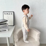 嬰兒背帶褲男寶寶女連體夾棉褲子新生入秋外出服幼兒襠部按扣棉褲 【輕盈保暖】咖色 73cm ：4-8個(gè)月 體重：14-18斤 曬單實(shí)拍圖