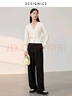 迪賽尼斯（DESIGNICE）2024春季新款通勤風(fēng)優(yōu)雅短款開(kāi)衫長(zhǎng)袖V領(lǐng)簡(jiǎn)約毛針織衫女 杏色 S 曬單實(shí)拍圖