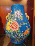 伯莎丹頓（BERTHA DENTON）景德鎮(zhèn)陶瓷花瓶手繪花開富貴客廳電視柜擺件工藝品收藏禮品高檔 手繪琺瑯彩《花開富貴》 曬單實拍圖