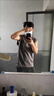 格潤(rùn)歐尚美式復(fù)古高街麂皮背心男潮牌坎袖運(yùn)動(dòng)跨欄坎肩老頭汗衫夏 五福606深灰色 XL 曬單實(shí)拍圖