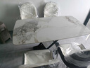 輕奢晶石餐桌椅組合現代簡(jiǎn)約微晶石長(cháng)方形大理石飯桌家用小戶(hù)型 高端輕奢巖板單餐桌 120x80x75cm 曬單實(shí)拍圖