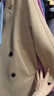 自巧（ZIQIAO）小個(gè)子100%羊毛外套中長(cháng)款雙面呢大衣2023秋冬新款西裝領(lǐng)上衣 奶茶駝 XXS (1碼) 曬單實(shí)拍圖