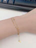 中國黃金（CHINA GOLD）黃金手鏈女999足金滿天星雙層手鏈國慶中秋節(jié)禮物送女友老婆 【京速達】手鏈約2.1g*甄選禮盒 曬單實拍圖