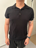 ZINGCHEN【超柔長絨棉】ZINGCHEN針織polo衫男短袖 純色新疆純棉POLO T恤 黑色，現(xiàn)貨 L 曬單實(shí)拍圖