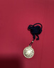 中國黃金（CHINA GOLD）八寶羅盤黃金項鏈女999足金吊墜生日禮物送女朋友老婆 黃金吊墜約3g【配黑繩】 曬單實拍圖