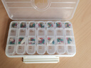 吱凡日本小藥盒隨身便攜式一周七天分藥分裝盒子早中晚定時(shí)吃藥提醒器 【透明白色】三重密封 【28格】早/中/晚/睡前 曬單實(shí)拍圖