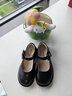 百麗童鞋25年春秋兒童皮鞋返校學(xué)生鞋女童黑皮鞋單鞋 黑色28碼 曬單實(shí)拍圖