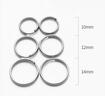YORA鈦合金鑰匙圈環(huán)光圈線(xiàn)圈鑰匙環(huán)鑰匙扣圓形小細鎖匙扣迷你12個(gè) 曬單實(shí)拍圖