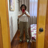 皮爾卡丹美式工裝褲女夏季薄款2025新款寬松直筒降落傘褲休閑運(yùn)動(dòng)闊腿褲子 卡其色 3XL 31碼【135-145斤】 曬單實(shí)拍圖