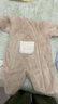 戴維貝拉（DAVE＆BELLA）新生兒爬服嬰兒連體衣0-6個(gè)月寶寶衣服冬季新款牛奶絨男寶睡衣 卡其色【現貨】 73cm （建議身高66-73cm） 曬單實(shí)拍圖