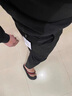 棉致男士休閑褲修身小腳褲男西·褲夏季褲子男韓版潮流九分褲 黑色(九分褲) 27 曬單實(shí)拍圖