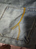 ABLE JEANS【直筒滑板褲】立體膝男裝褲子基礎(chǔ)時(shí)尚寬松牛仔褲男 煙灰 34 /34 曬單實(shí)拍圖