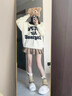 JIOESC紐扣堆堆襪套美拉德拼色襪套女春秋款JK毛線針織秋天彩色腿套襪子 淺黃 1雙 曬單實(shí)拍圖
