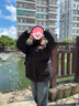 新國標90白鴨絨加肥加大碼胖mm200斤中長(cháng)款孕婦羽絨服外套女 黑色 XL （120斤-150斤 曬單實(shí)拍圖