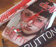 BUTTONSdrip 紅色 入耳式無線藍牙耳機高端磁吸掛脖耳機運動配飾耳機頸掛 黑眼豆豆高端時尚潮流耳機 禮物 曬單實拍圖