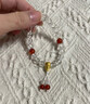 中國黃金（CHINA GOLD）黃財神鴻運招財時(shí)尚手鏈女白水晶足金手串紀念日生日禮物送女朋友 重量約2.9g-3.3g【活動(dòng)定制款不支持7天無(wú)理由退換貨】 曬單實(shí)拍圖