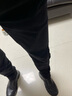 羅蒙高端純黑色牛仔褲男2025春夏新款潮牌修身小腳彈力百搭休閑褲子男 黑色常規(guī) 29 曬單實(shí)拍圖