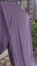 駱駝運(yùn)動(dòng)短袖T恤男女春夏速干冰絲透氣戶外休閑棒球服短袖女 C23BABH393A5，星月紫 ，女 L 曬單實(shí)拍圖