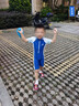 李寧（LI-NING）兒童泳衣男女童中小童連體泳衣沖浪服透氣速干泳裝926 藍色 120  曬單實(shí)拍圖