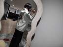 歌樸偉灰色貓咪秋冬季衛(wèi)衣男春款潮流衛(wèi)衣女情侶衛(wèi)衣連帽衛(wèi)衣男女外套男 LWY21白灰色 常規(guī) XL（建議115-145斤） 曬單實(shí)拍圖