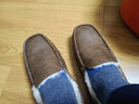 CCE男鞋瘋馬牛皮復古懶人鞋英倫一腳蹬加絨羊毛保暖豆豆鞋男6089 巧色 41 (255mm) 曬單實(shí)拍圖