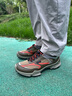 愛(ài)步（ECCO）BIOM運動(dòng)鞋男 25年新款透氣防水越野鞋休閑跑鞋 健步C蹤跡803384 軍綠色/豆蔻棕/南瓜色 42 曬單實(shí)拍圖