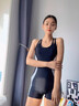 羽克泳衣女款連體平角2025新款保守顯瘦大碼泡溫泉專(zhuān)業(yè)競速游泳衣套裝 黑灰【X型肩帶 更顯線(xiàn)條】 XL 【建議體重110-120斤】 曬單實(shí)拍圖