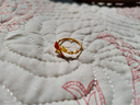 中國黃金（CHINA GOLD）古法足金999琺瑯鳳蝶黃金戒指足金指環(huán)送女友老婆生日禮物 凈金重約2.3g 曬單實(shí)拍圖
